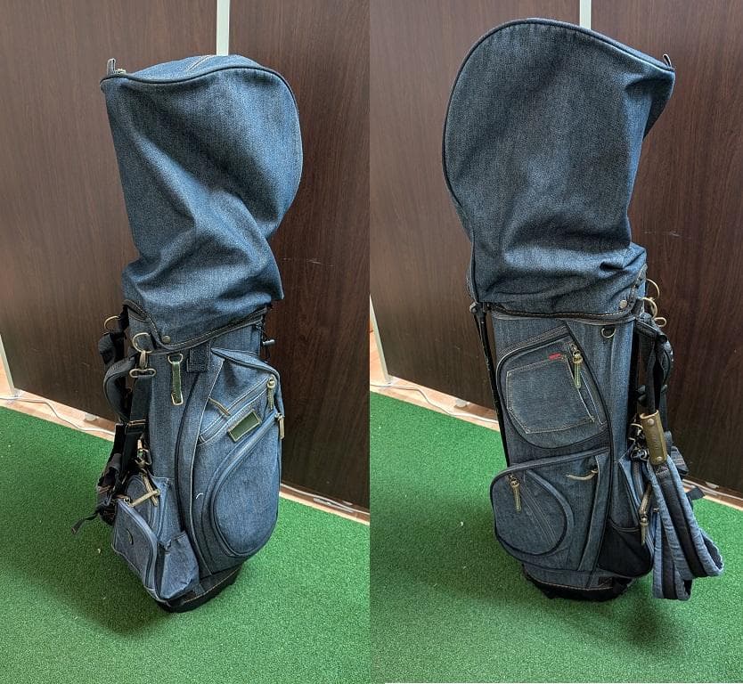 19golf デニムキャディバッグ　デニム素材　スタンドキャディバッグ