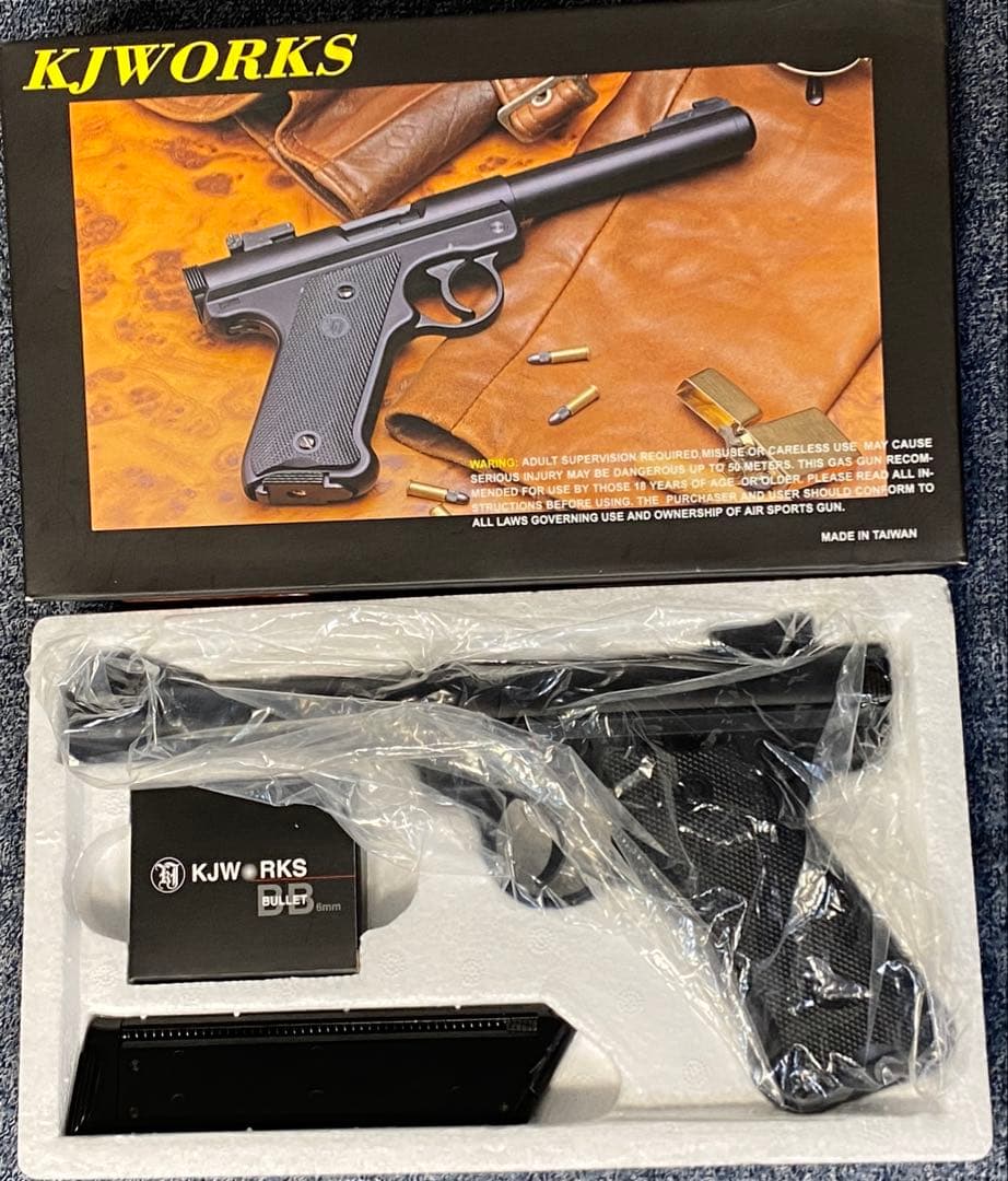 KJ WORKS スタームルガー Mk-1 ガスガン デッドストック新品！