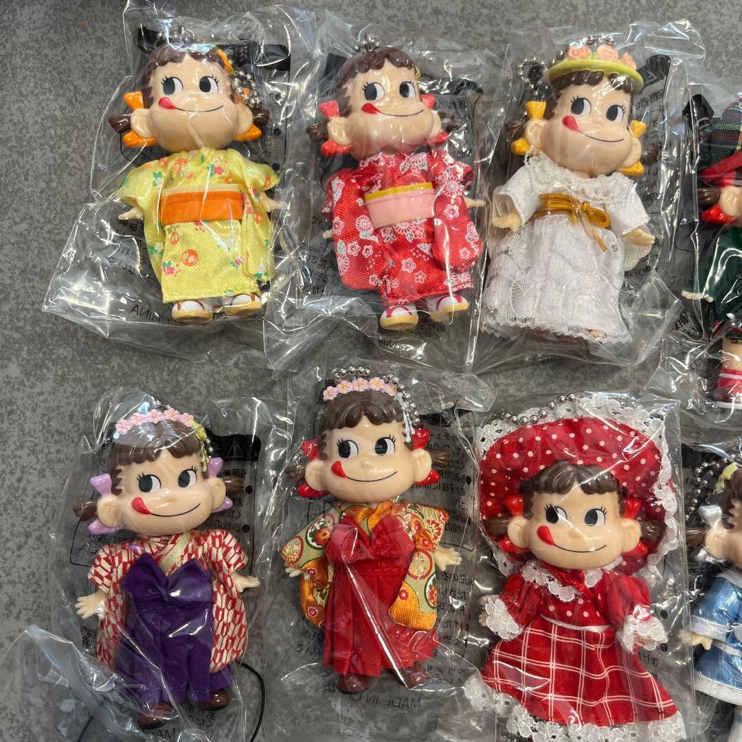 【新品未使用】不二屋　プリティペコちゃん＆アイドルペコちゃん 各10種類コンプ