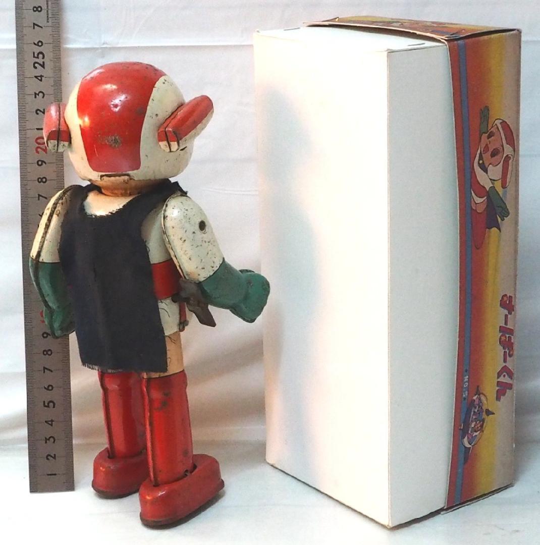 野村【すーぱーくん NO.5】ゼンマイ歩行ロボット ブリキTIN TOY箱コピー