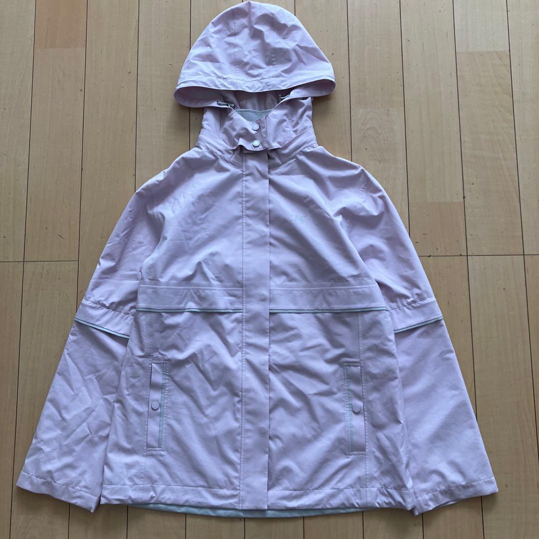 BURBERRYGOLFバーバリーゴルフ　セットアップ　レインウェア　ピンク　L