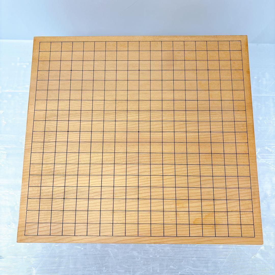 【美品】囲碁盤 極厚 高級 へそ付き 厚さ17.6cm 5.8寸 天地柾 柾目