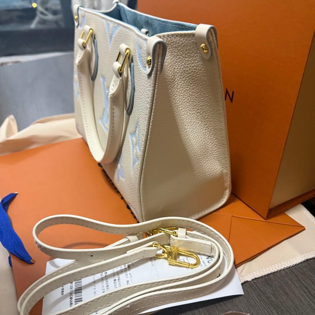 ミニショルダーバッグ ホワイト/ブルー