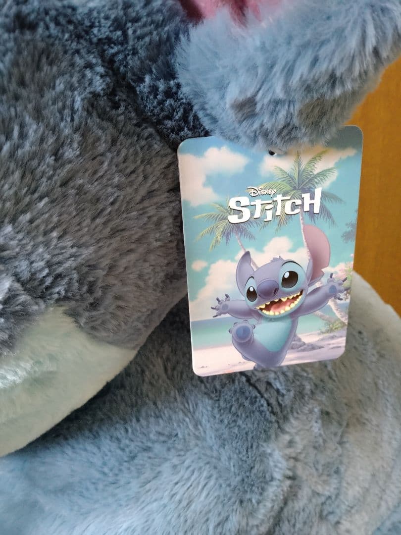 新品　タグ付き　スティッチ　コストコ　特大　 ぬいぐるみ　ブランケット付き