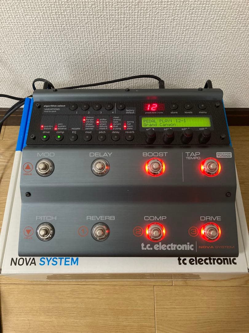 【箱付美品】tc electronic NOVA SYSTEMギターエフェクター