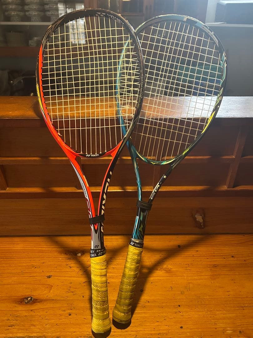 軟式テニスラケット　4点セットまとめ売り　カバー付き