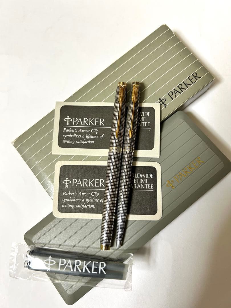 PARKER シズレ　万年筆　ボールペン　スターリングシルバー2本セット　美品！