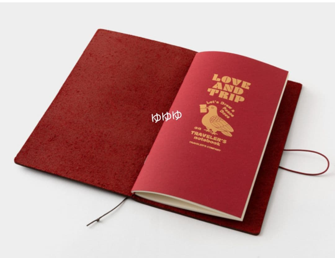 トラベラーズノート LOVE AND TRIP レギュラーサイズ レッド セット