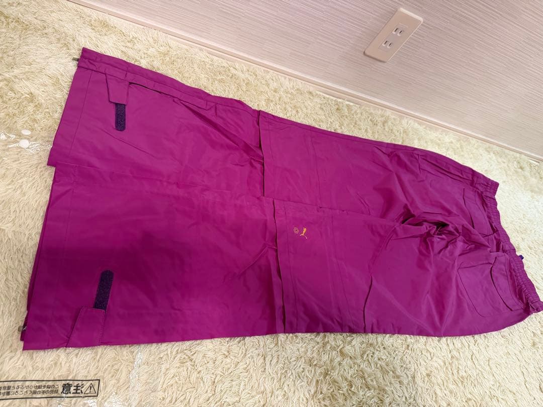 新品未使用PUMA レディース レインスーツ Oサイズ パープルセット