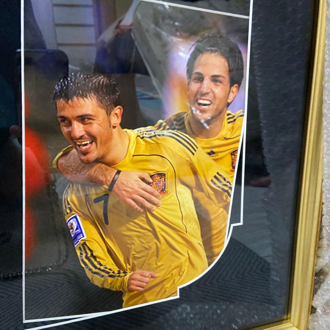 ダビド・ビジャ直筆サイン入り選手支給品ユニフォーム