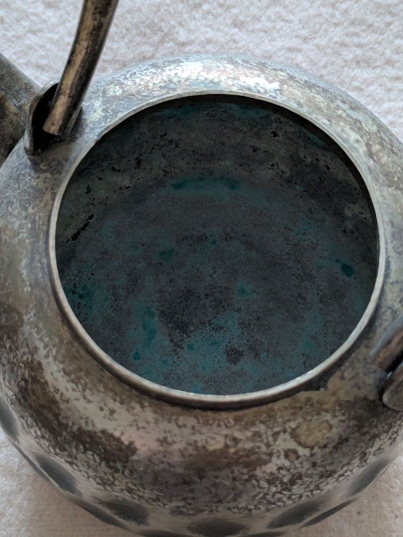 【アンティーク】いぶし銀　薬缶 鉄瓶