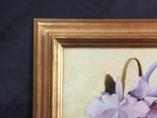 原田彰夫　直筆サイン『かとれあと実』キャンヴァスに油彩 6号 0919D