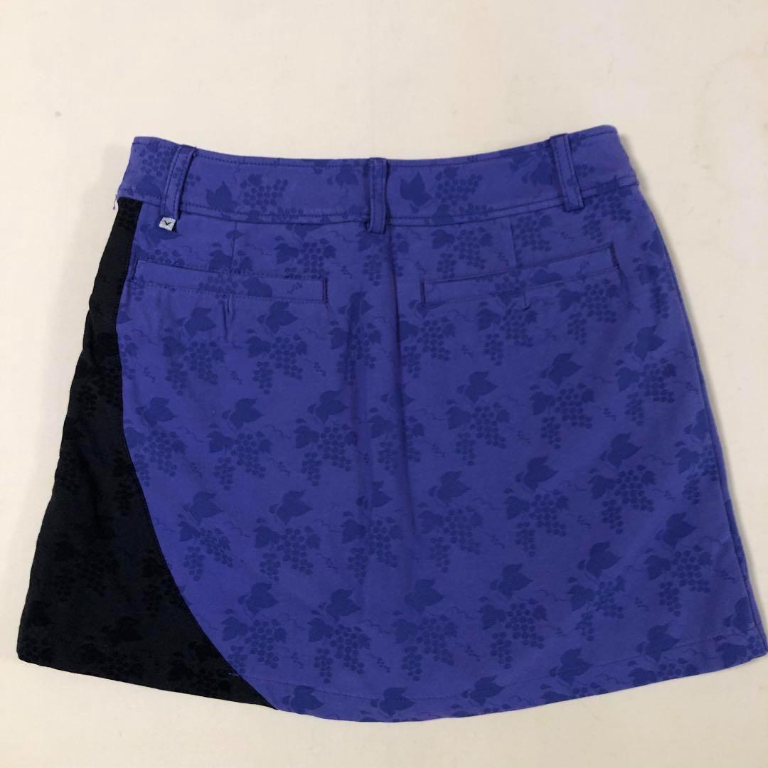 キャロウェイ ゴルフ キュロット パープル ブラック Sサイズ