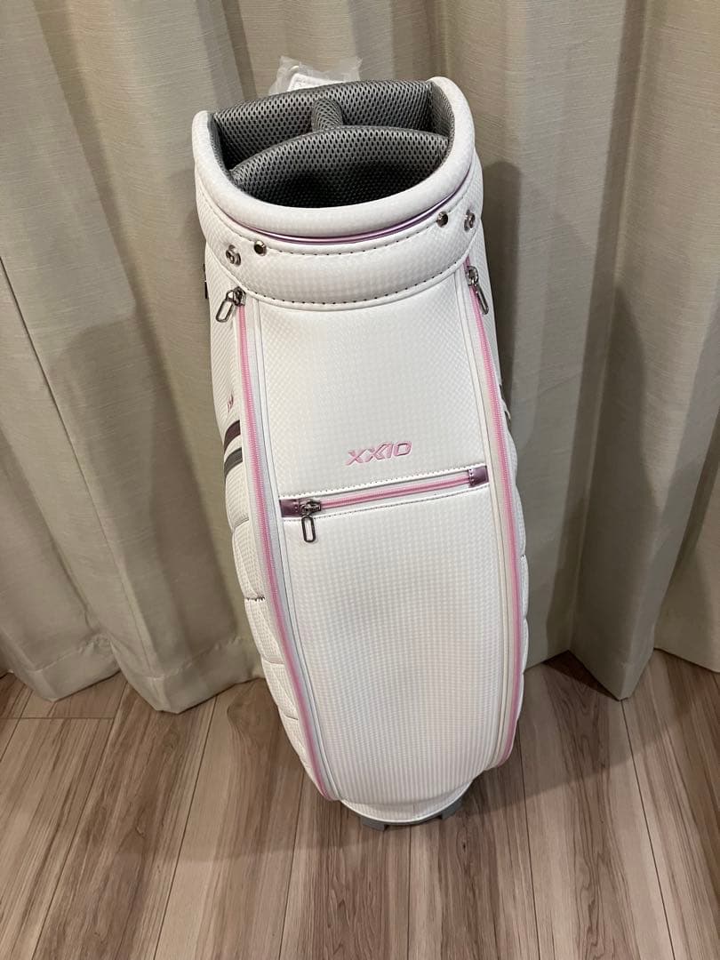 ゼクシオ　レディース　ゴルフバック　超軽量　ホワイトピンク　新品