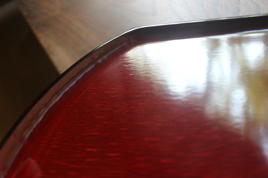 専用！極上朱漆の美しい後藤塗の半月盆4点（検輪島塗半月膳お盆