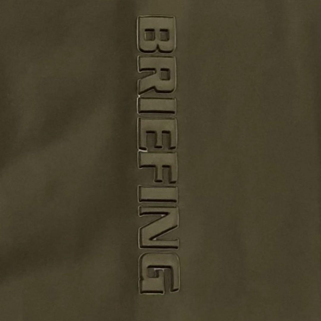 【未使用級】BRIEFING 3D LOGO PARKA ジッパー オリーブ L
