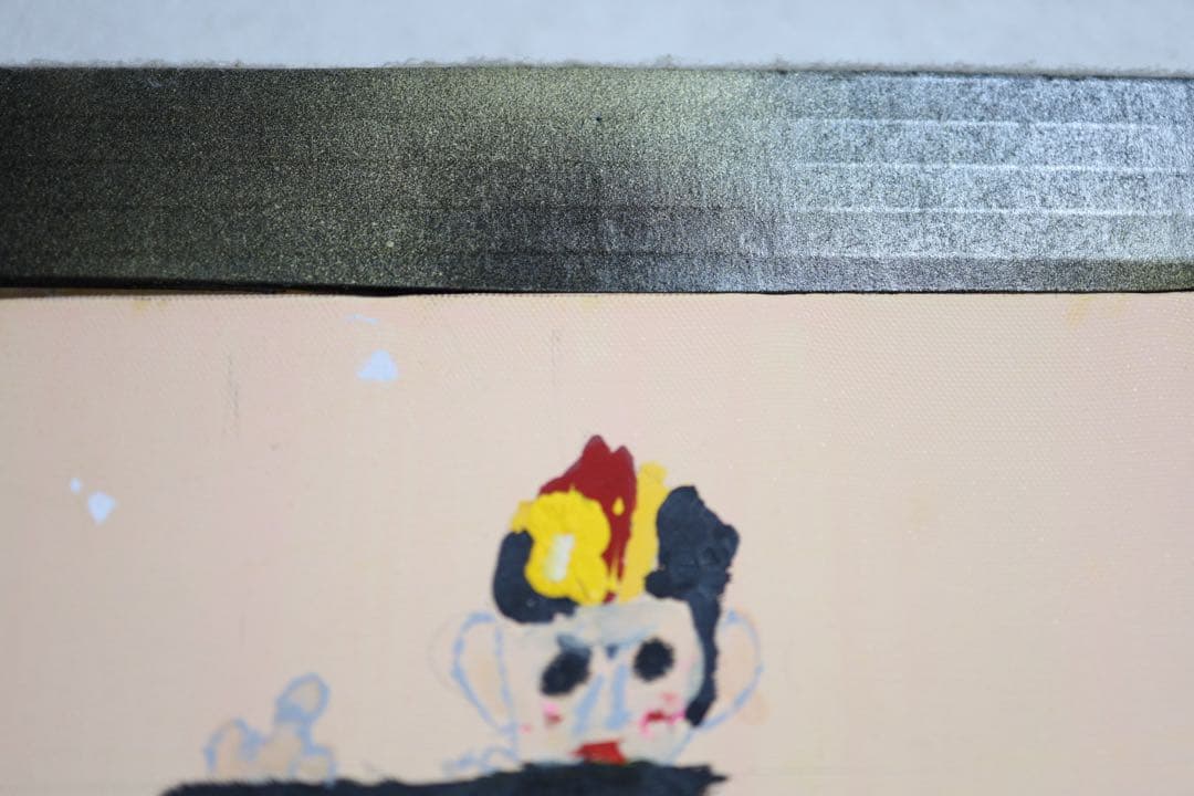 小学生が描いた「笛を吹く少年」