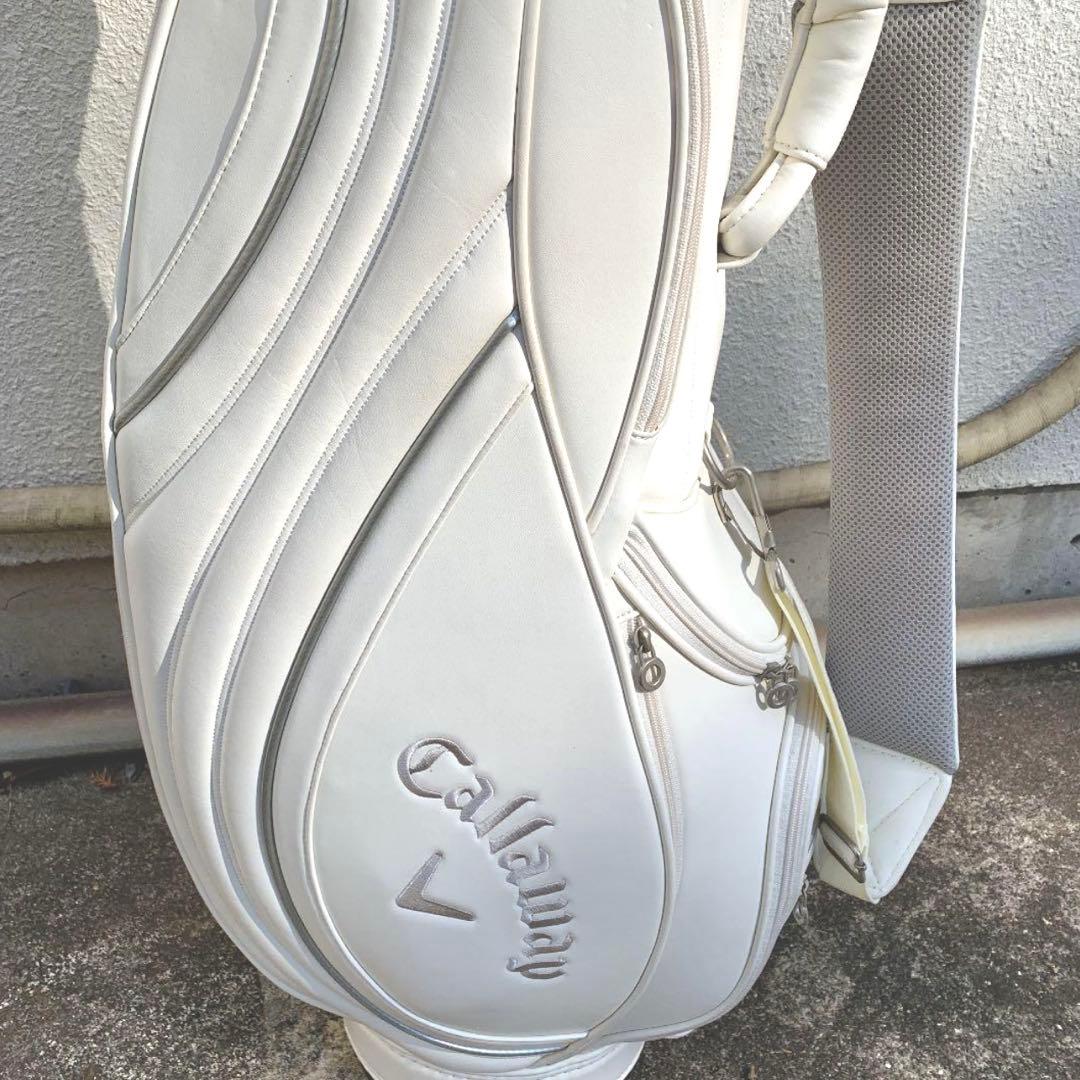 r*0様 【美品】キャロウェイCallaway＊キャディバッグ ゴルフバッグ　白
