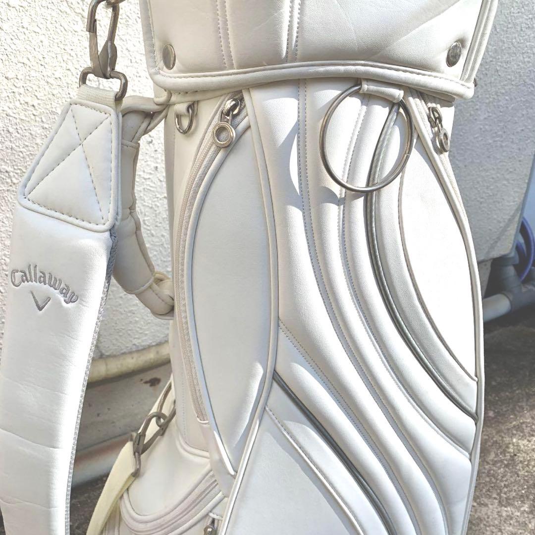 r*0様 【美品】キャロウェイCallaway＊キャディバッグ ゴルフバッグ　白