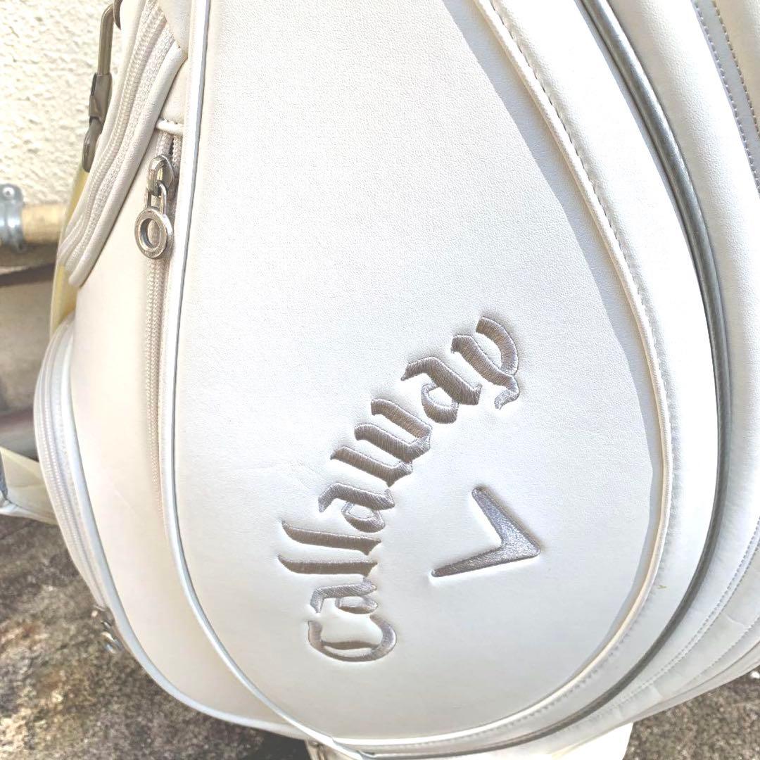 r*0様 【美品】キャロウェイCallaway＊キャディバッグ ゴルフバッグ　白