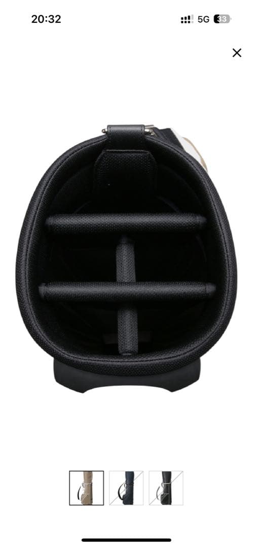 新品　スタンド式　キャディバッグ　ペッレモルビダ　PELLE MORBIDA