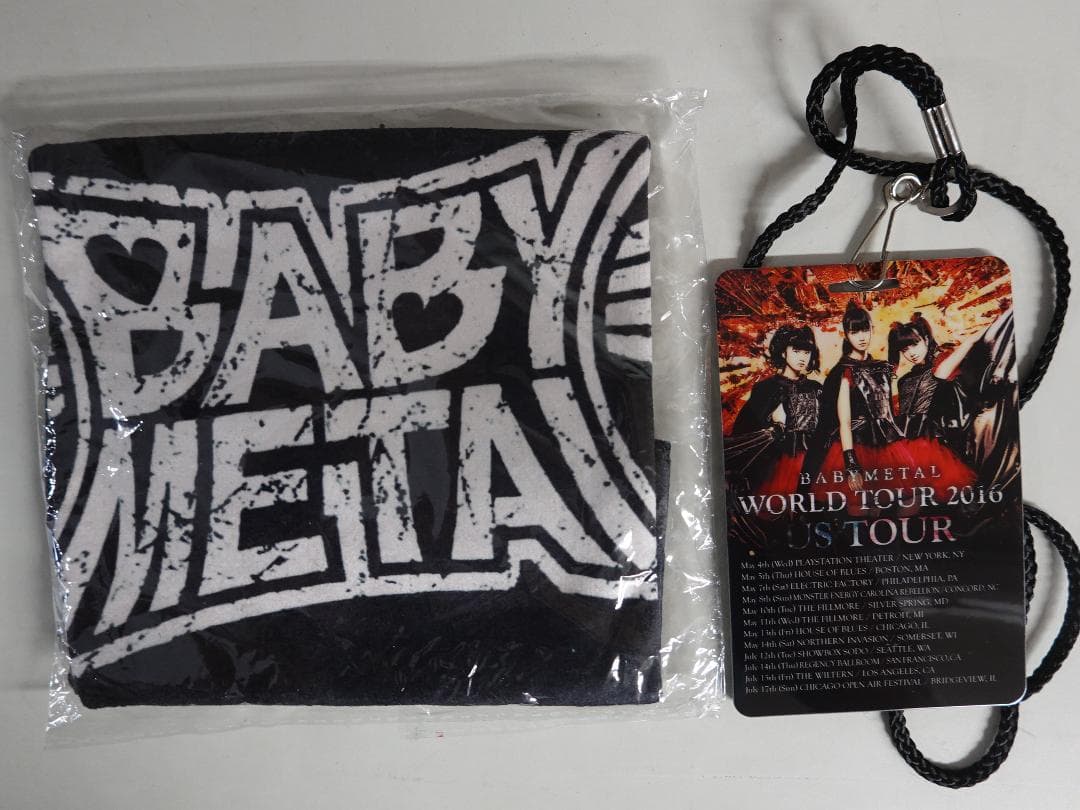 BABYL VIPパス&タオルセットWORLD TOUR 2016 US