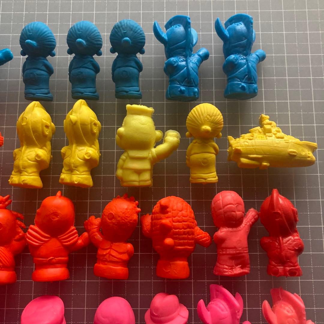 スパイダーマン ポパイ ウルトラマン 怪獣 怪人 消しゴム パチ消し フィギュア