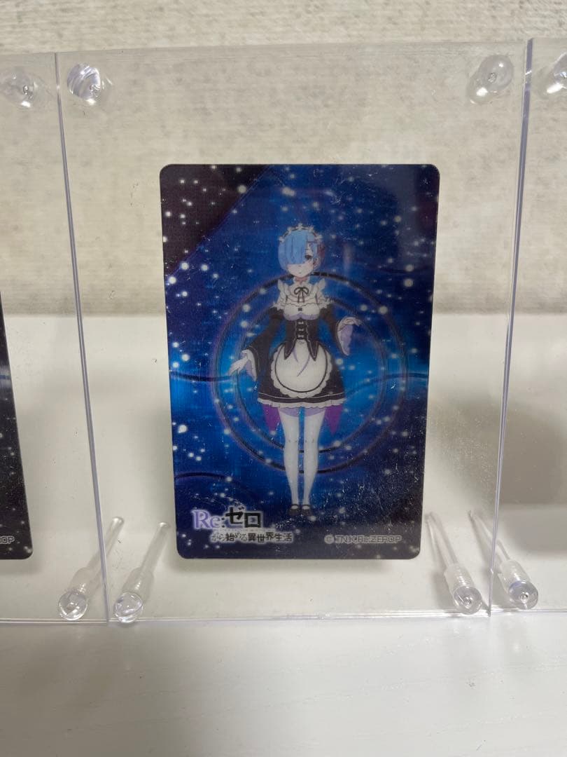 リゼロ　日本製カード　ディスプレイ付　6種