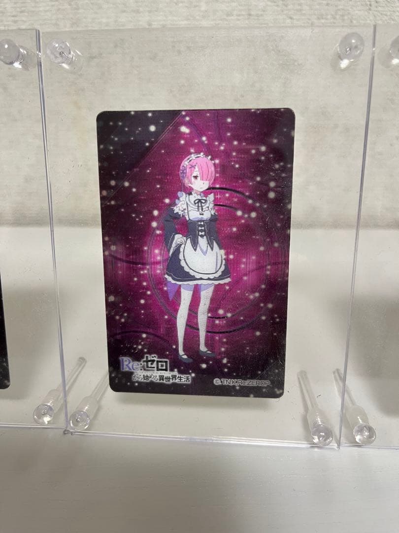 リゼロ　日本製カード　ディスプレイ付　6種