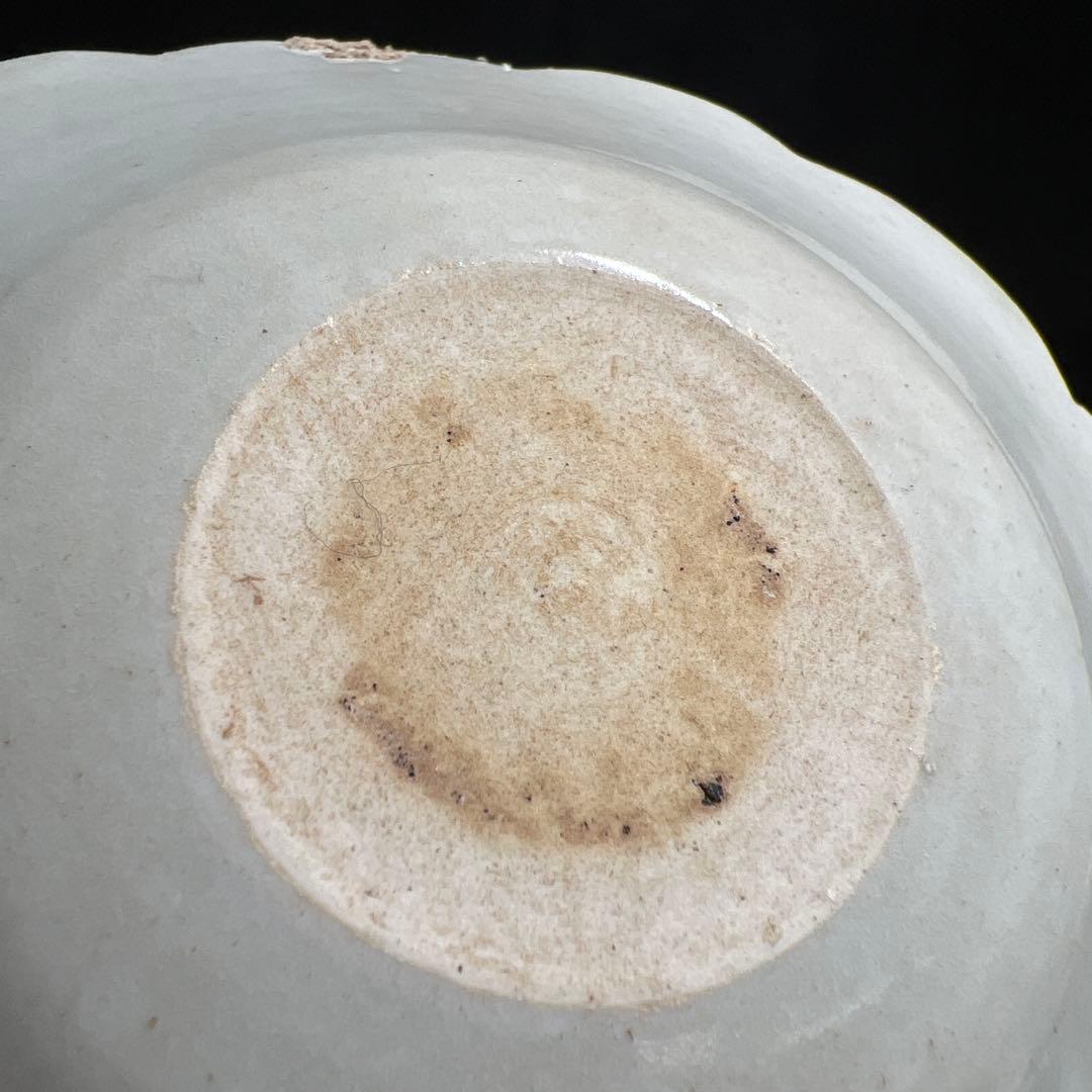 中国宋時代　青白磁薄手皿　幅約12.8㎝　東Y7-1226☆2Fタカサ