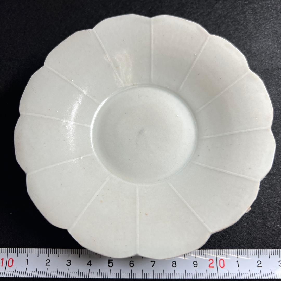 中国宋時代　青白磁薄手皿　幅約12.8㎝　東Y7-1226☆2Fタカサ