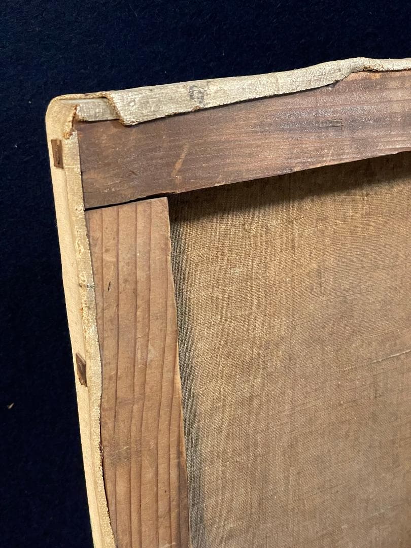 「真作」篠原薫　風景画　油彩画　額装　サイン有り　F8号