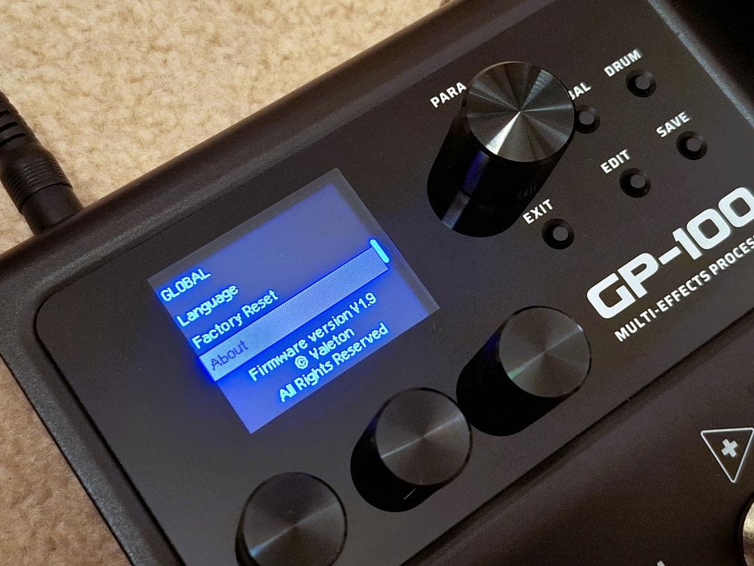 美品★VALETON GP-100 小型マルチエフェクター
