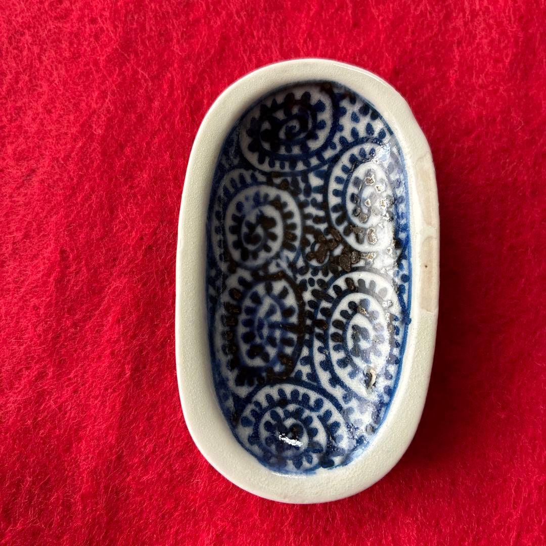 古伊万里　蛸唐草　豆皿