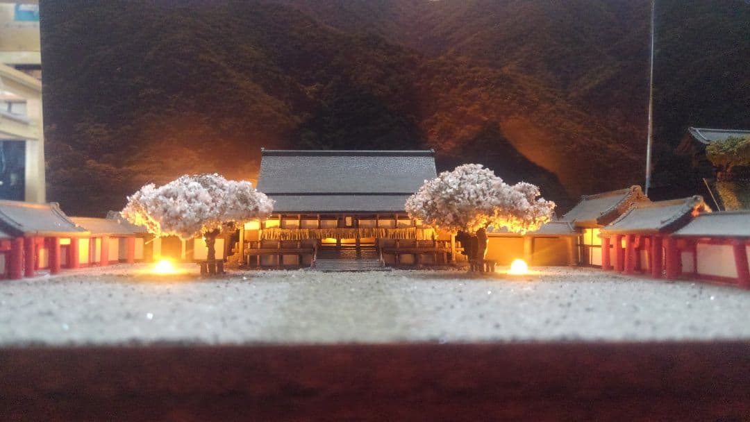 プラモデル✨神社✨寺✨お城✨ミニチュア✨ジオラマ✨３０㎝×２４㎝✨製作受付中❗