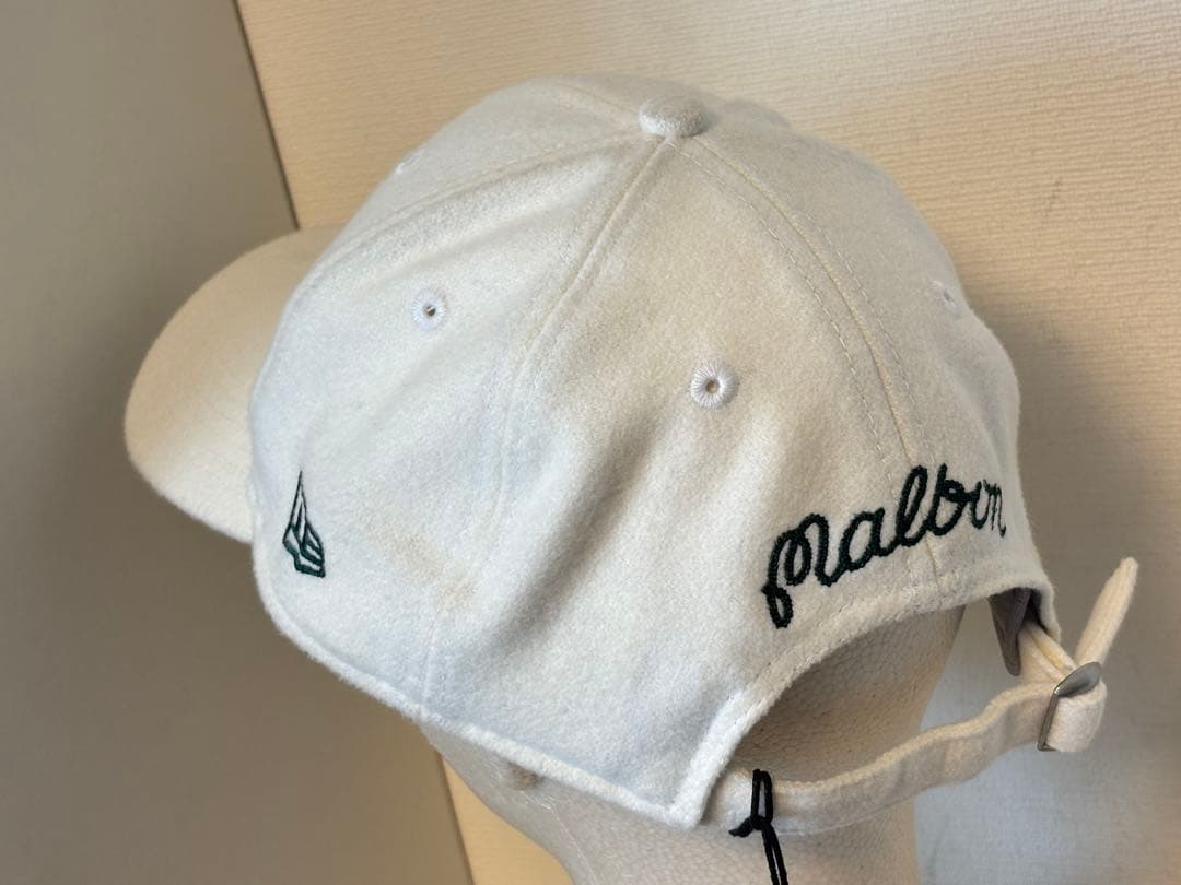 ニューエラ/帽子/マルボン/コラボ/ロゴ/別注/ゴルフ/限定/ホワイト/未使用