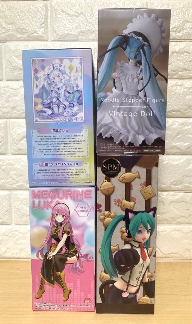 【未開封】初音ミク　フィギュア　ぬーどる　SPM ヴィンテージ　雪　巡音ルカ