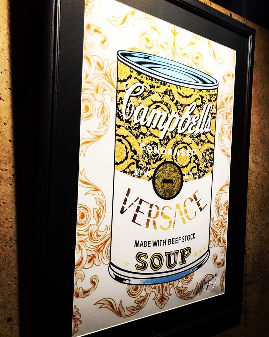 Grysonアート 2.5Lヴェルサーチキャンベルスープパロディオマージュアート