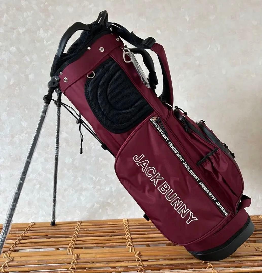 ジャックバニー　2025モデル　スタンドキャディバッグ ボルドー