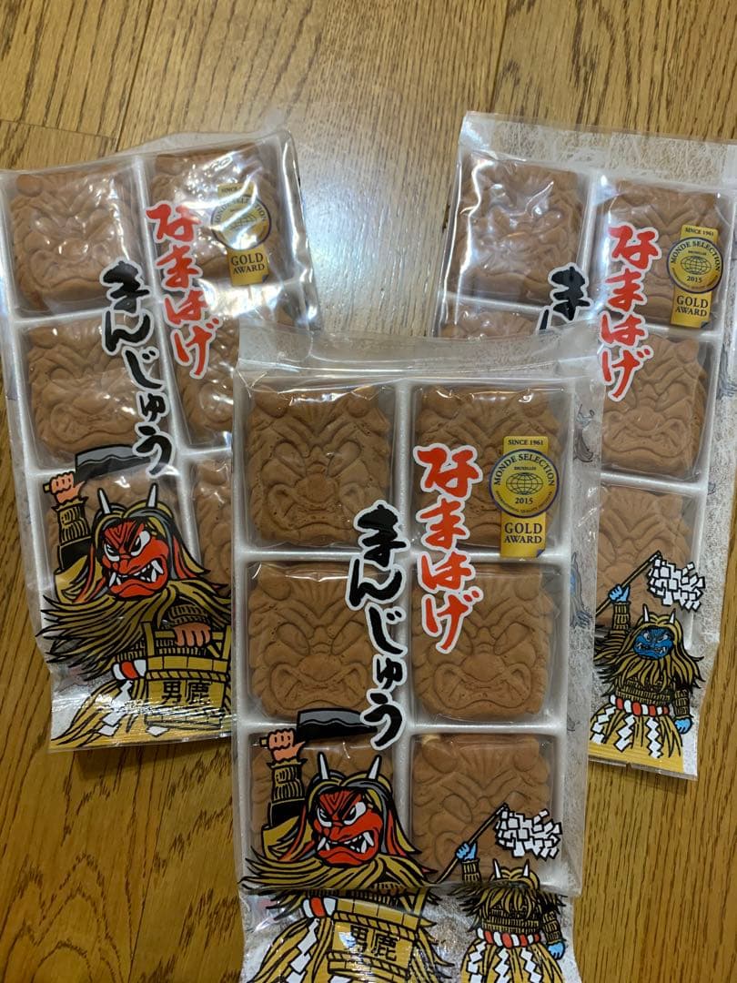 こしあん入り饅頭　お菓子　フジタ製菓　和菓子　なまはげ饅頭3袋 焼菓子