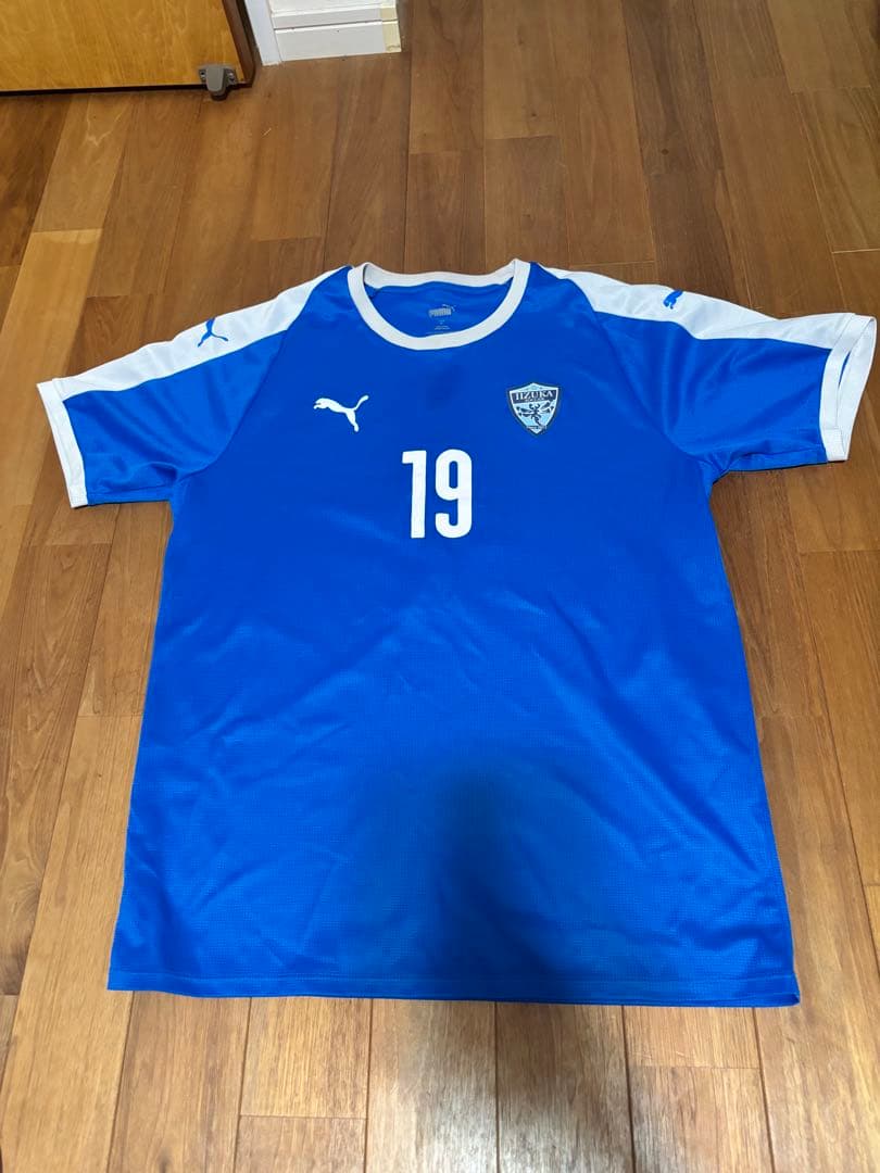 飯塚高校サッカー部練習試合ユニホーム　青　XL