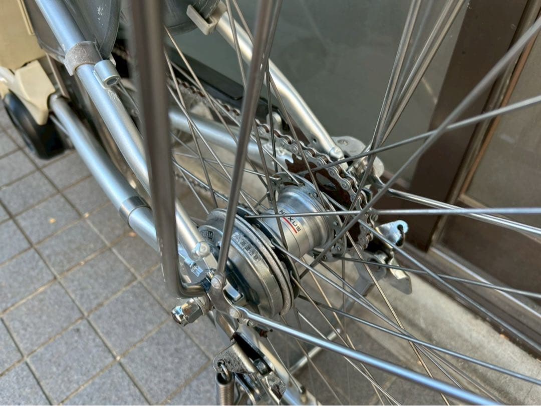 中古電動自転車 ヤマハパス 26インチ シルバー　横浜 No.3638