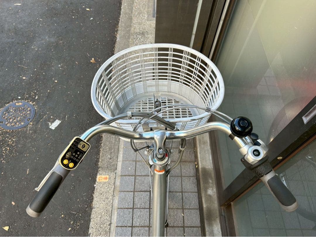 中古電動自転車 ヤマハパス 26インチ シルバー　横浜 No.3638