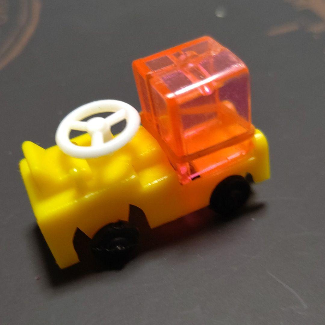 グリコおまけ　トラック　ピンククリア荷台