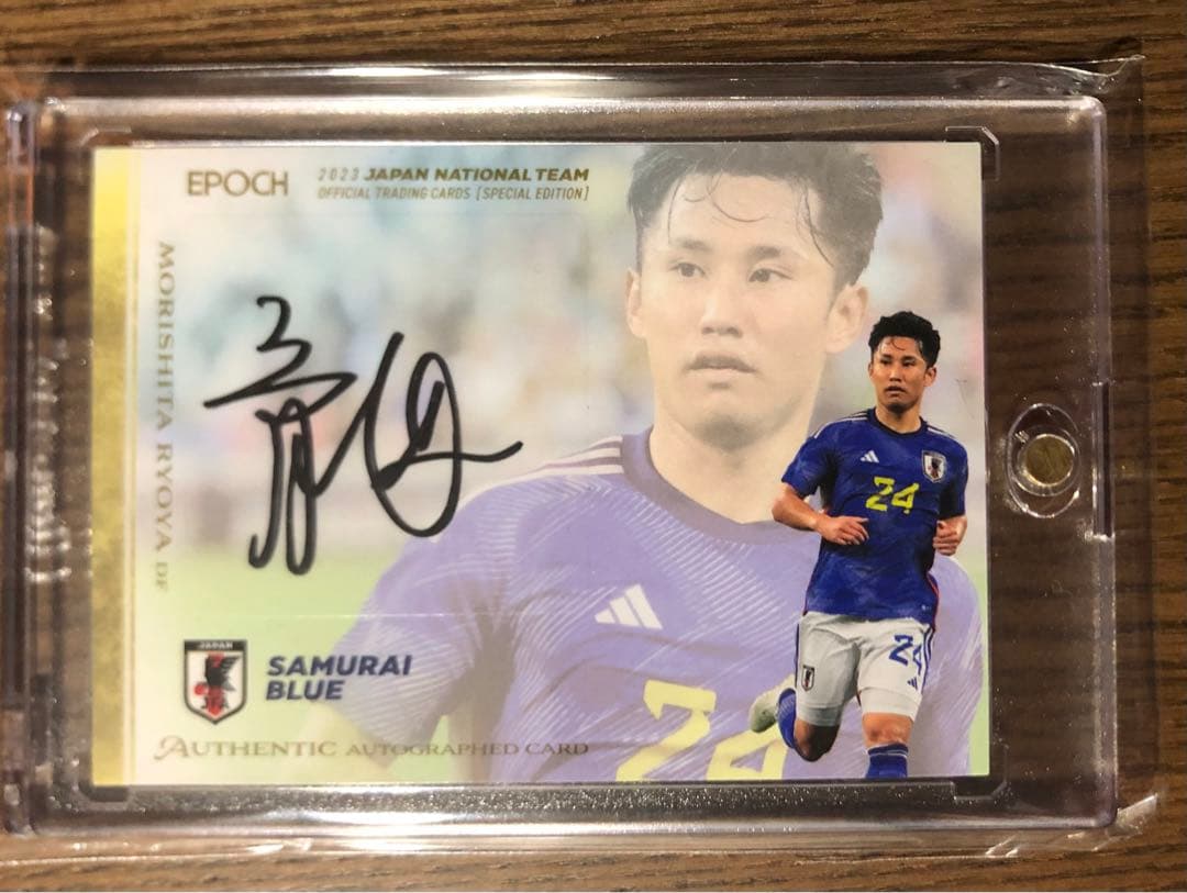 EPOCH 2023 サッカー日本代表SE 直筆サインカード　森下龍矢
