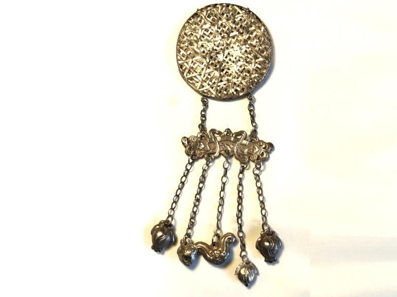 【 明~清代 银锁算盘】　銀錠そろばん　中華古玩　　　　　M0425B