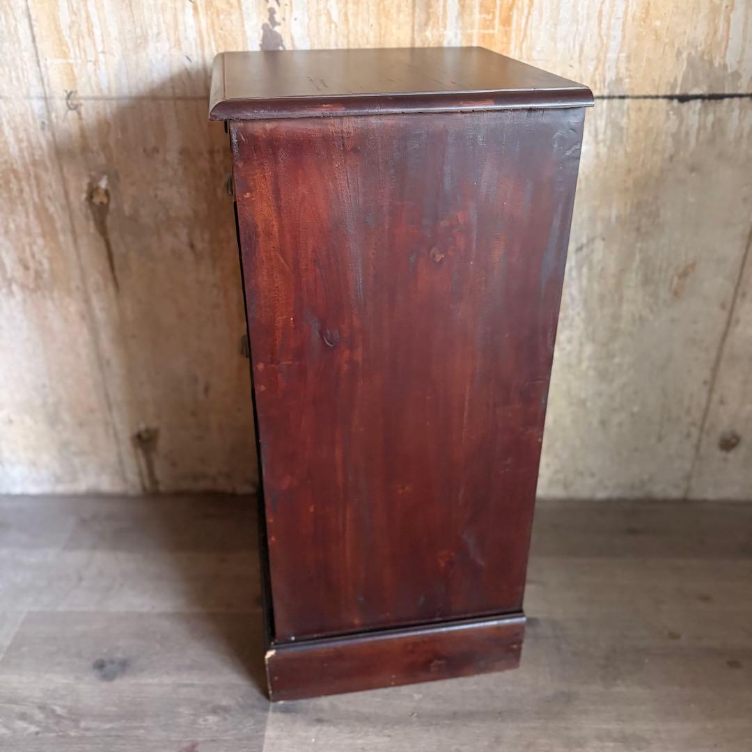 B-COMPANY シェル取手　3段キャビネット　チェスト　マホガニー