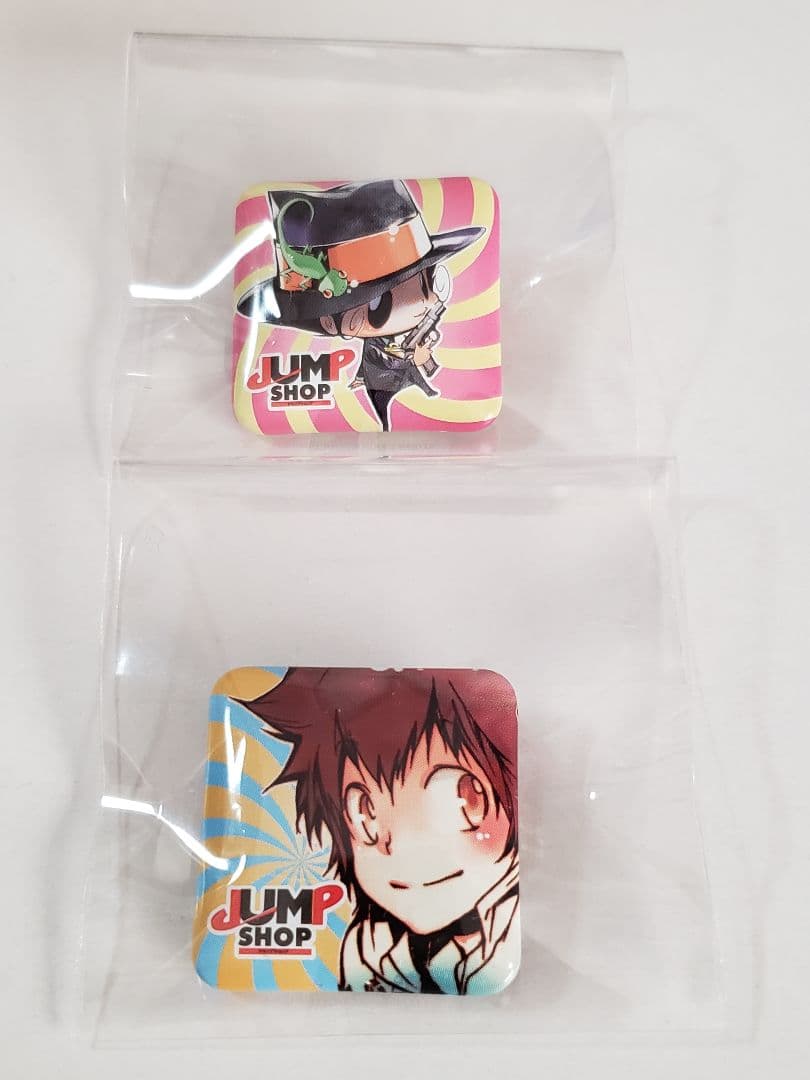 未使用品 ジャンプショップ 缶バッジくじ 2010【リボーン 2点セット】