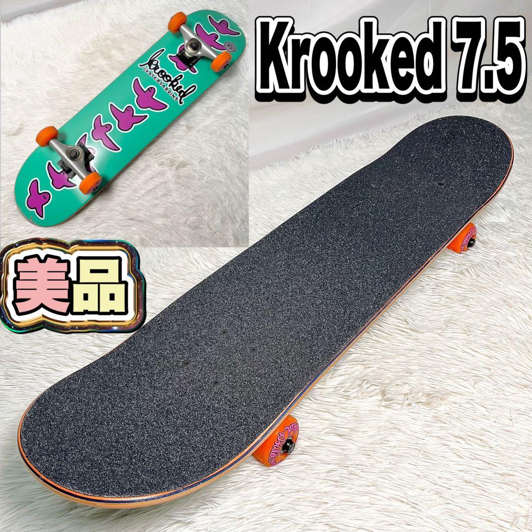 【美品】KROOKED クルキッド スケートボード コンプリート