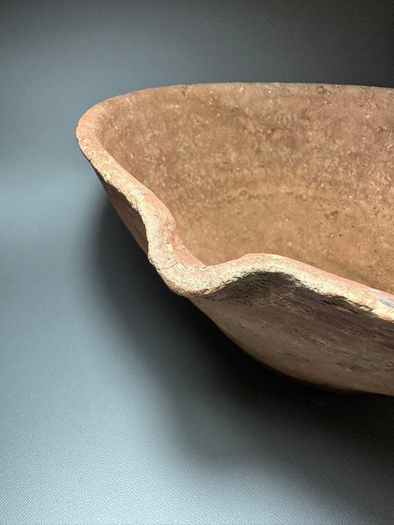 古信楽　大平鉢　明るい肌が美しい　難あり　片口　摺鉢　六古窯
